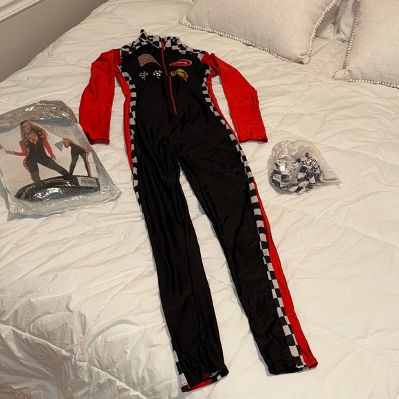 Red and Black Racing Jumpsuit - Picture 3 of 7